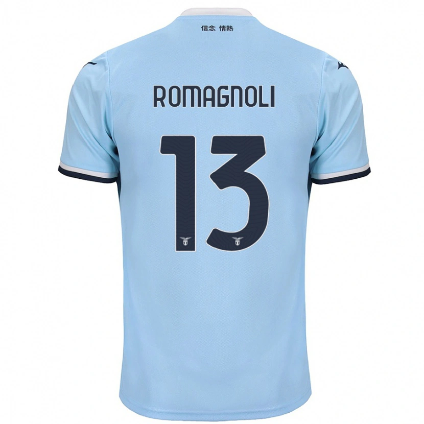 Danxen Niño Camiseta Alessio Romagnoli #13 Azul 1ª Equipación 2024/25 La Camisa