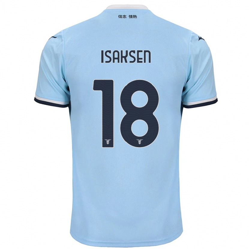 Danxen Niño Camiseta Gustav Isaksen #18 Azul 1ª Equipación 2024/25 La Camisa