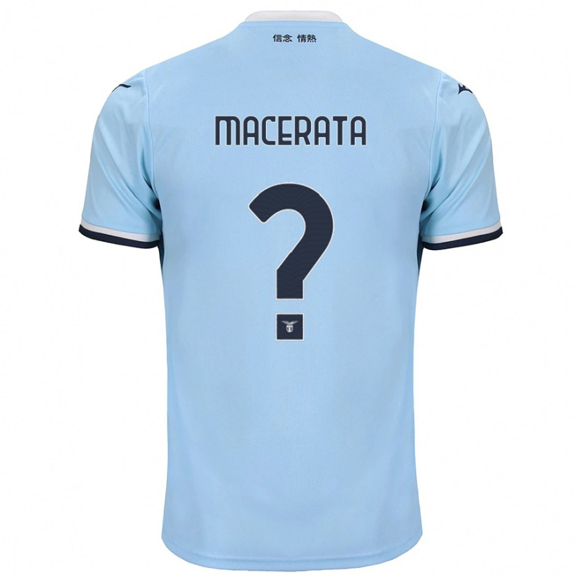 Danxen Niño Camiseta Francesco Macerata #0 Azul 1ª Equipación 2024/25 La Camisa