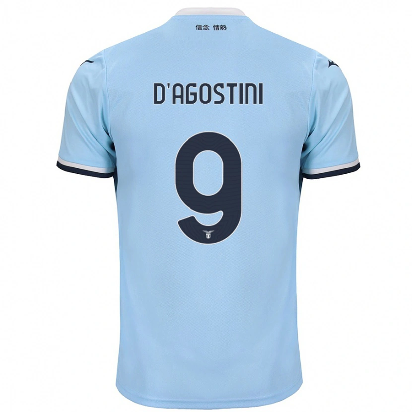 Danxen Niño Camiseta Lorenzo D'agostini #9 Azul 1ª Equipación 2024/25 La Camisa