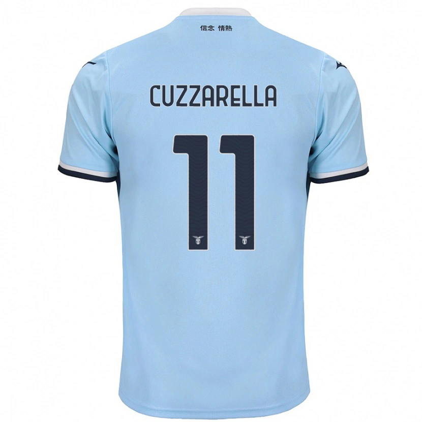 Danxen Niño Camiseta Cristian Cuzzarella #11 Azul 1ª Equipación 2024/25 La Camisa