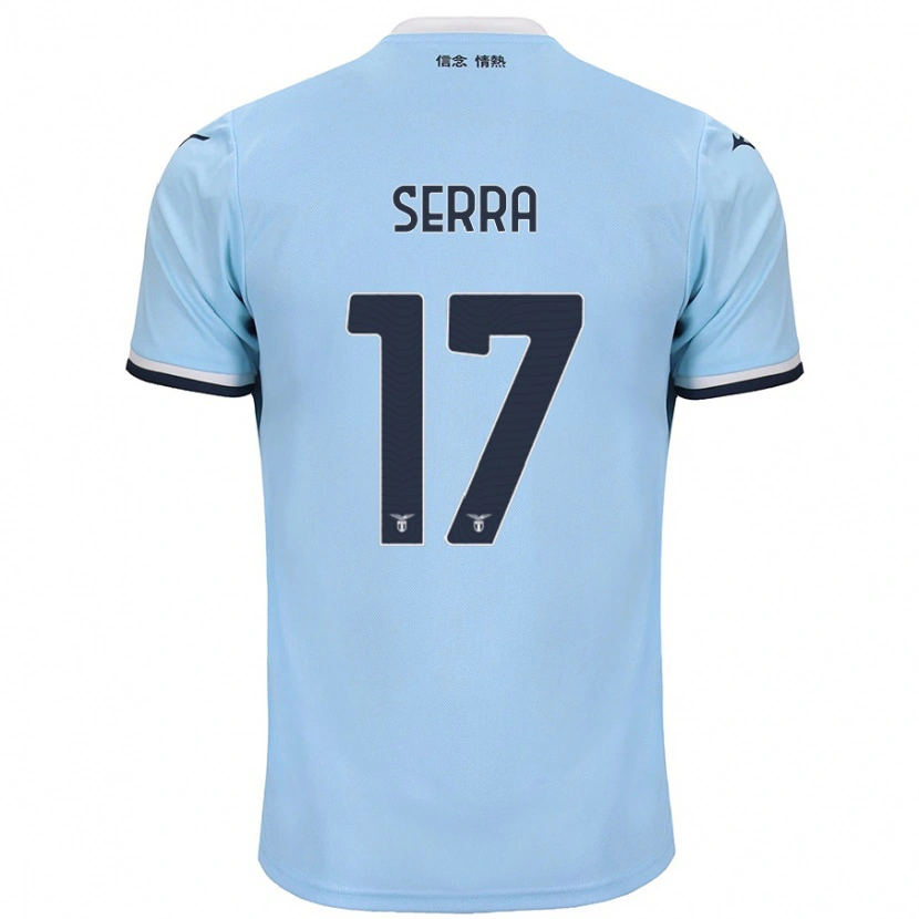 Danxen Niño Camiseta Federico Serra #17 Azul 1ª Equipación 2024/25 La Camisa