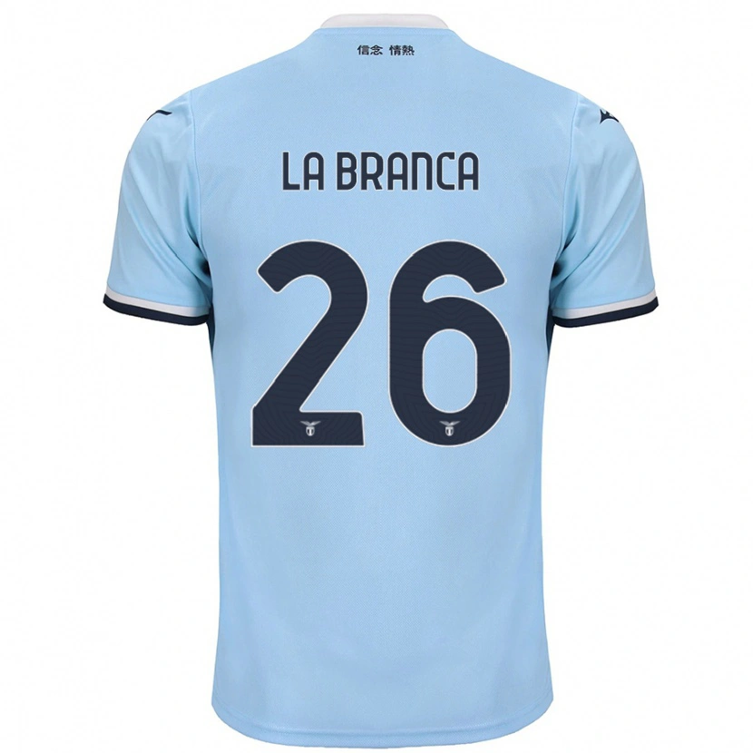 Danxen Niño Camiseta Ruggero La Branca #26 Azul 1ª Equipación 2024/25 La Camisa