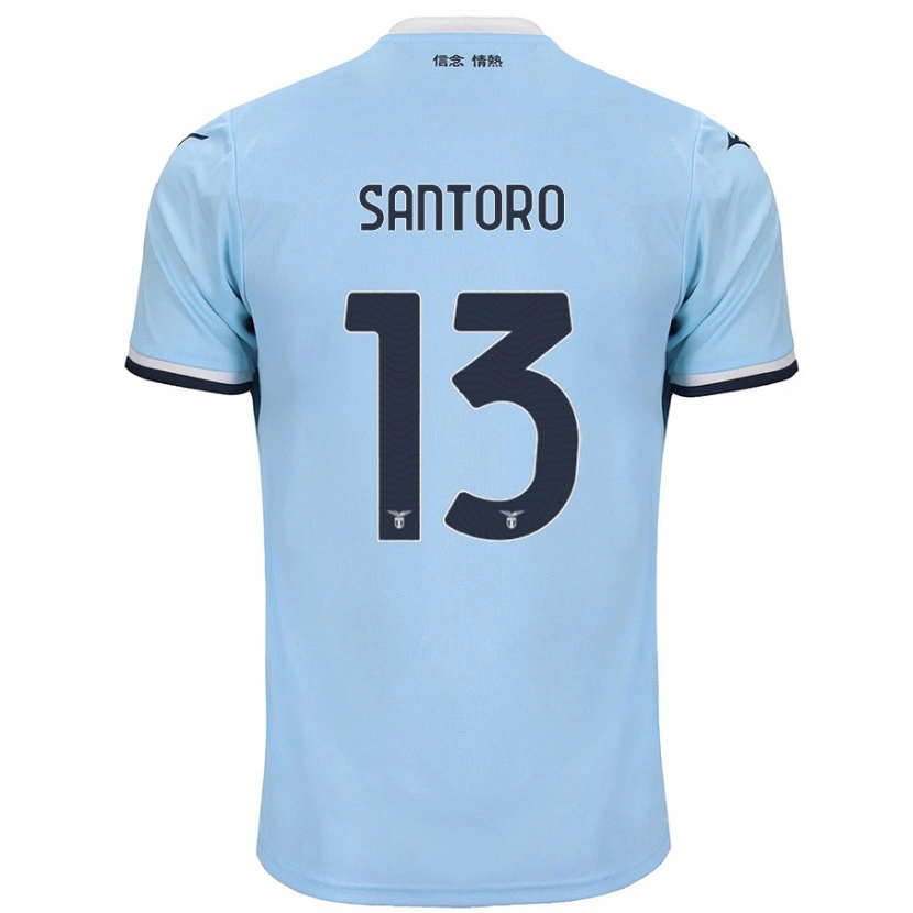 Danxen Niño Camiseta Martina Santoro #13 Azul 1ª Equipación 2024/25 La Camisa