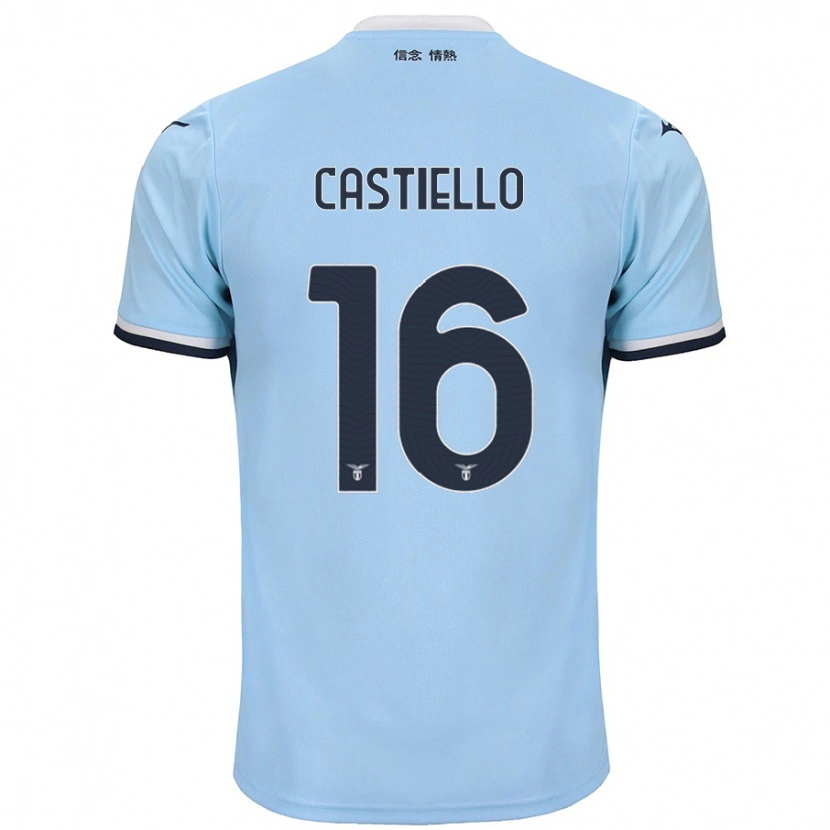 Danxen Niño Camiseta Antonietta Castiello #16 Azul 1ª Equipación 2024/25 La Camisa