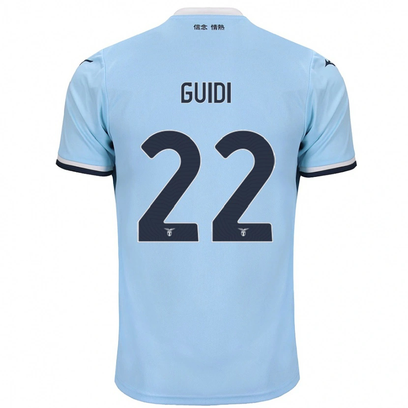 Danxen Niño Camiseta Emma Guidi #22 Azul 1ª Equipación 2024/25 La Camisa