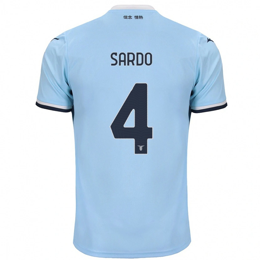 Danxen Niño Camiseta Jacopo Sardo #4 Azul 1ª Equipación 2024/25 La Camisa