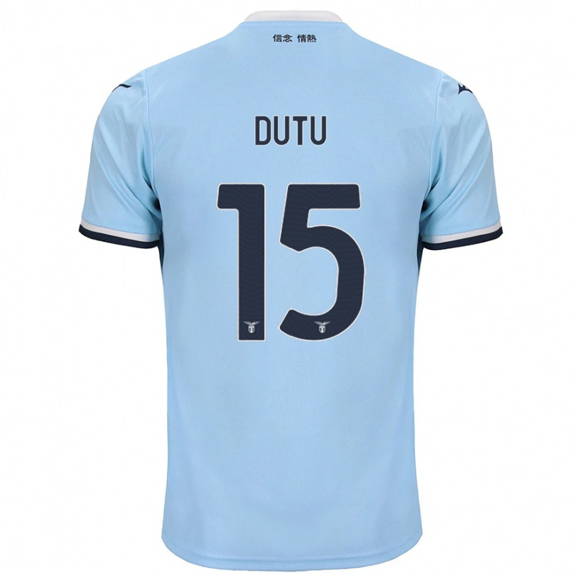 Danxen Niño Camiseta Matteo Dutu #15 Azul 1ª Equipación 2024/25 La Camisa