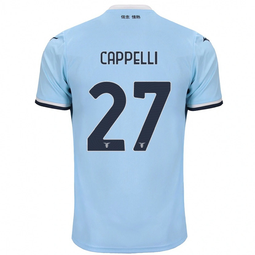 Danxen Niño Camiseta Tommaso Cappelli #27 Azul 1ª Equipación 2024/25 La Camisa