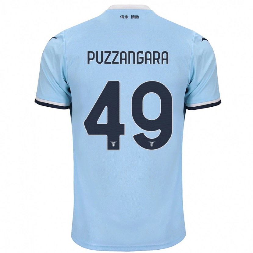 Danxen Niño Camiseta Angelo Antonio Puzzangara #49 Azul 1ª Equipación 2024/25 La Camisa