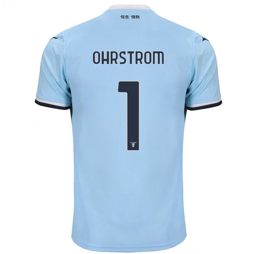 Danxen Niño Camiseta Stephanie Ohrstrom #1 Azul 1ª Equipación 2024/25 La Camisa