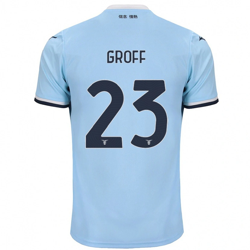 Danxen Niño Camiseta Chiara Groff #23 Azul 1ª Equipación 2024/25 La Camisa