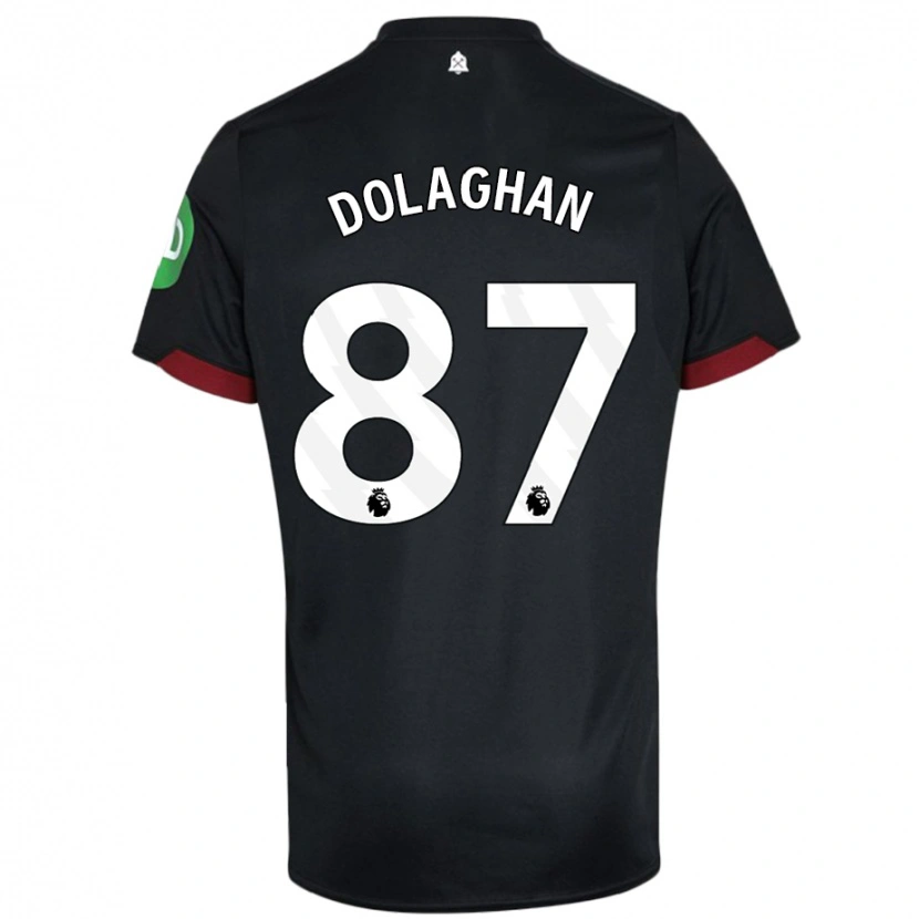 Danxen Niño Camiseta Brad Dolaghan #87 Negro Blanco 2ª Equipación 2024/25 La Camisa