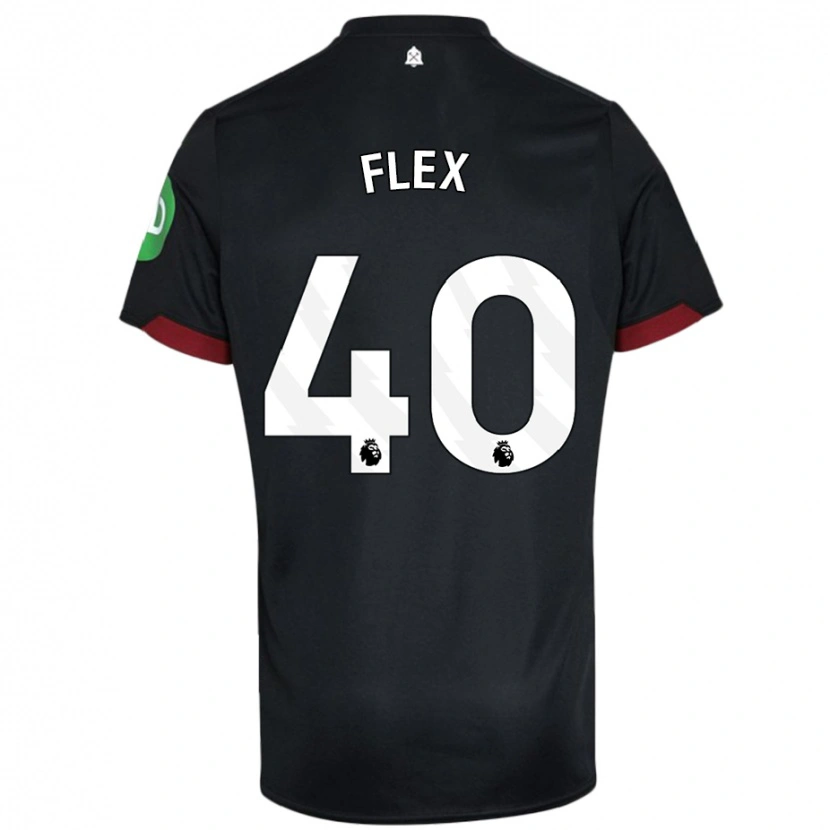 Danxen Niño Camiseta Armstrong Oko Flex #40 Negro Blanco 2ª Equipación 2024/25 La Camisa