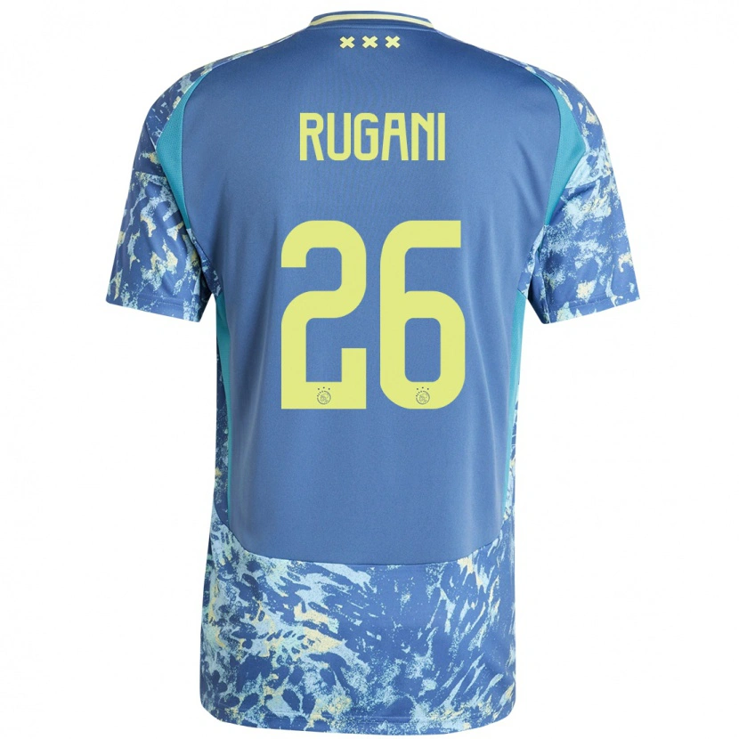 Danxen Niño Camiseta Daniele Rugani #26 Gris Azul Amarillo 2ª Equipación 2024/25 La Camisa