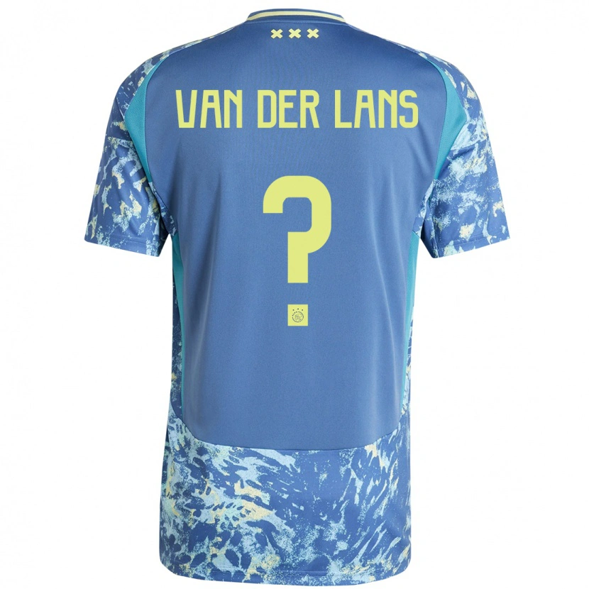 Danxen Niño Camiseta Mylo Van Der Lans #0 Gris Azul Amarillo 2ª Equipación 2024/25 La Camisa