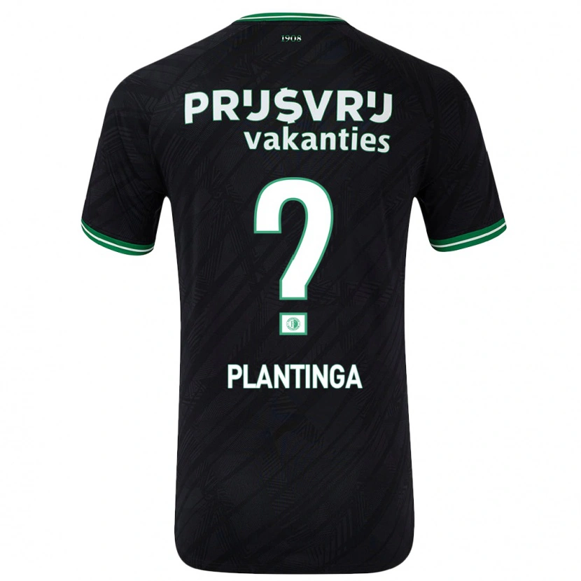 Danxen Niño Camiseta Boaz Plantinga #0 Negro Verde 2ª Equipación 2024/25 La Camisa