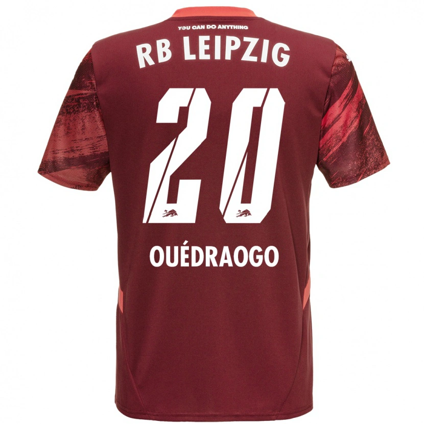 Danxen Niño Camiseta Assan Ouédraogo #20 Borgoña 2ª Equipación 2024/25 La Camisa