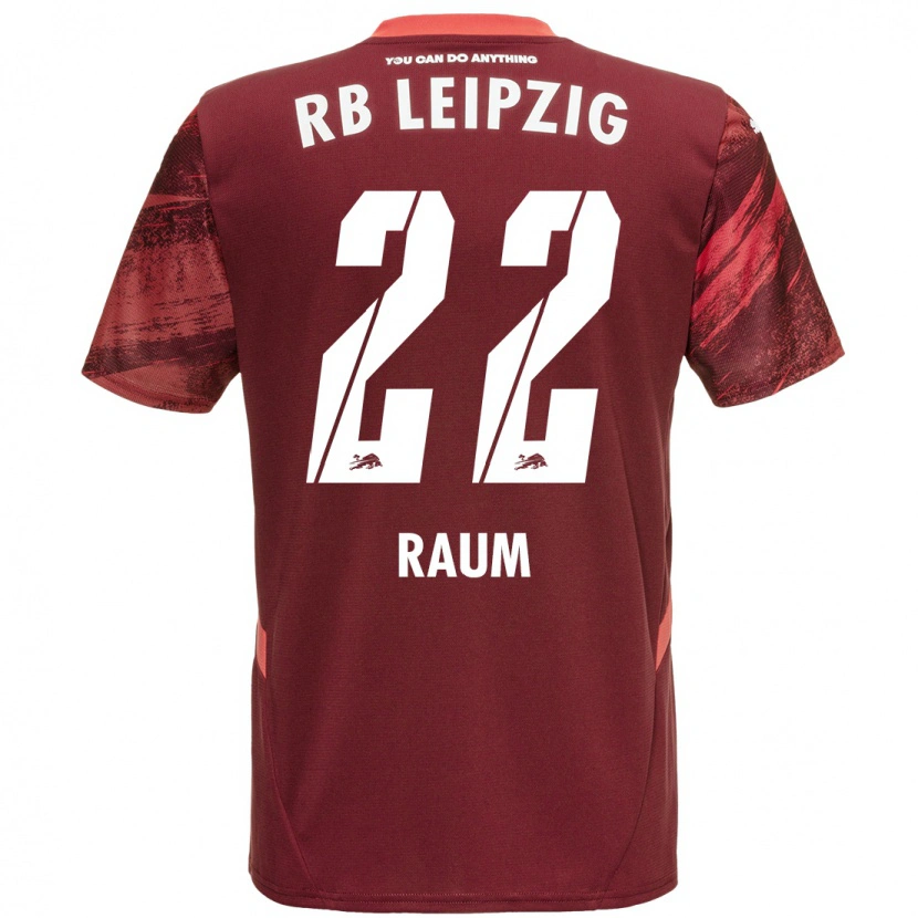 Danxen Niño Camiseta David Raum #22 Borgoña 2ª Equipación 2024/25 La Camisa