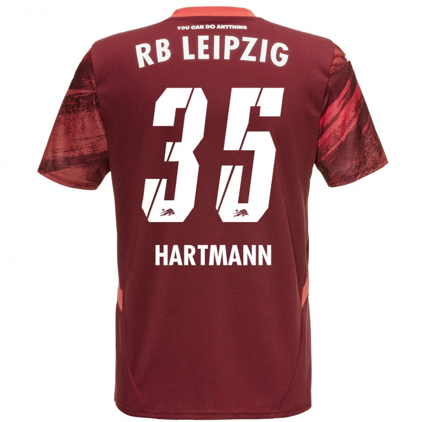 Danxen Niño Camiseta Fabrice Hartmann #35 Borgoña 2ª Equipación 2024/25 La Camisa