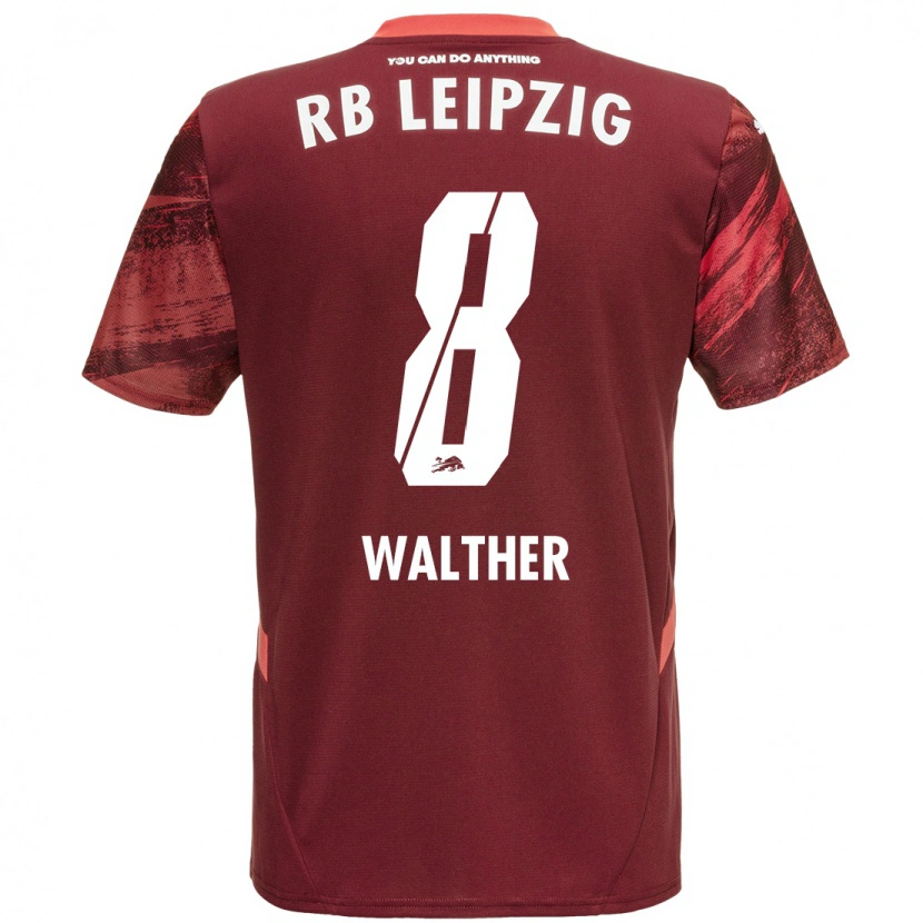 Danxen Niño Camiseta Kofi Walther #8 Borgoña 2ª Equipación 2024/25 La Camisa