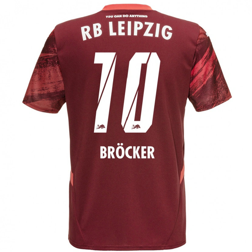 Danxen Niño Camiseta Mads Bröcker #10 Borgoña 2ª Equipación 2024/25 La Camisa