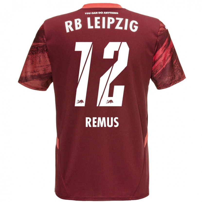 Danxen Niño Camiseta Niklas Remus #12 Borgoña 2ª Equipación 2024/25 La Camisa