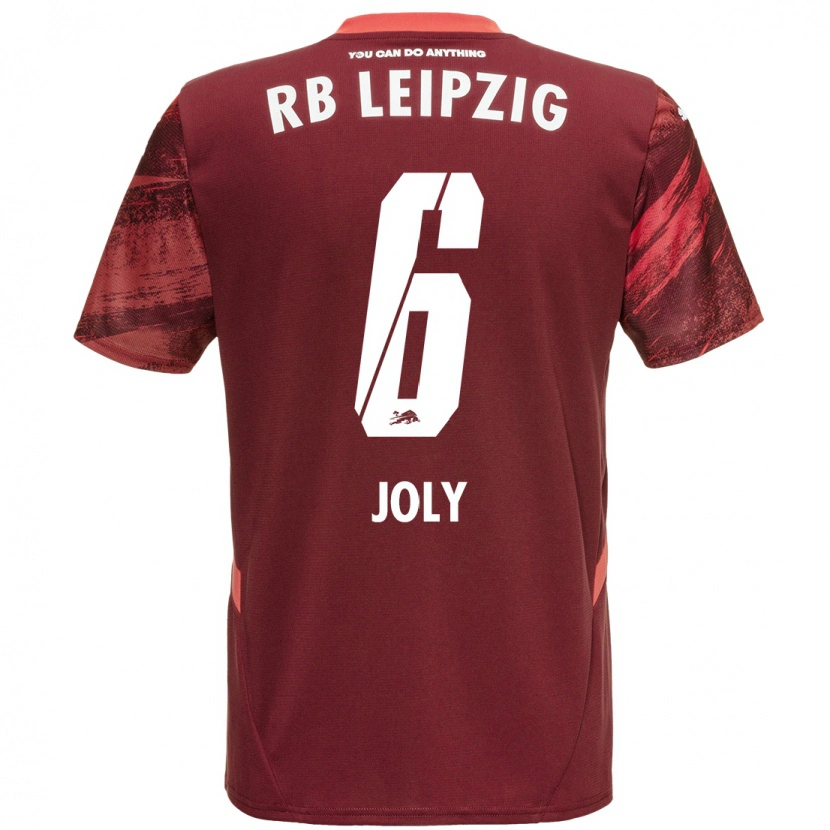 Danxen Niño Camiseta Lou-Ann Joly #6 Borgoña 2ª Equipación 2024/25 La Camisa