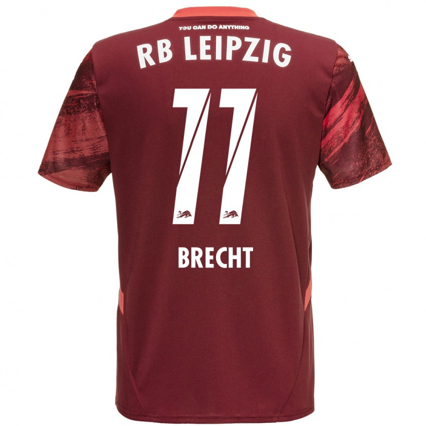 Danxen Niño Camiseta Barbara Brecht #11 Borgoña 2ª Equipación 2024/25 La Camisa