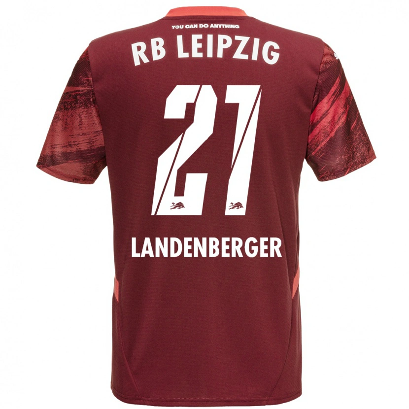 Danxen Niño Camiseta Julia Landenberger #21 Borgoña 2ª Equipación 2024/25 La Camisa