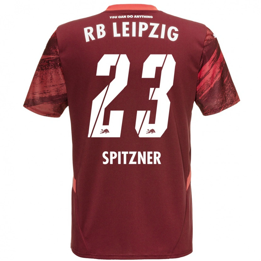 Danxen Niño Camiseta Kyra Spitzner #23 Borgoña 2ª Equipación 2024/25 La Camisa