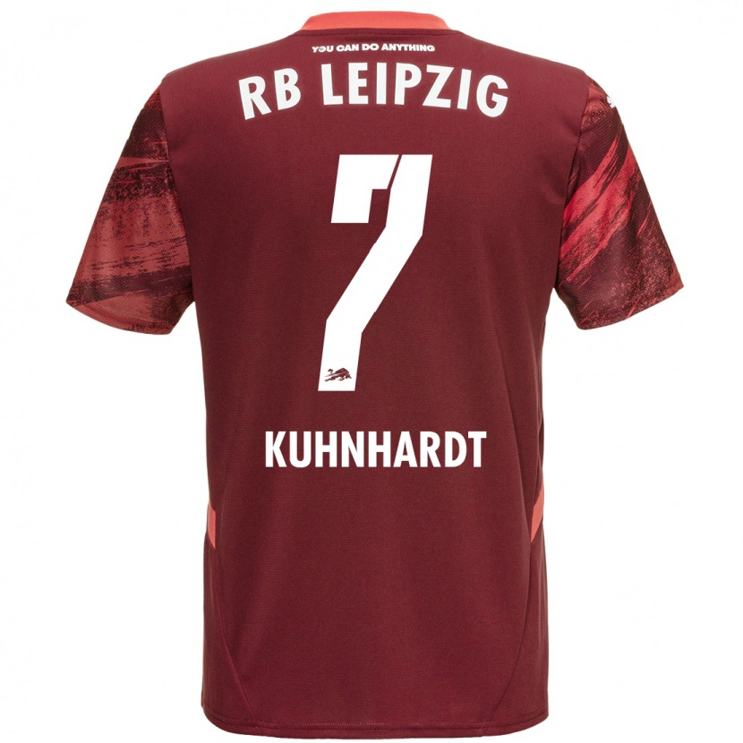 Danxen Niño Camiseta Paul Kühnhardt #7 Borgoña 2ª Equipación 2024/25 La Camisa