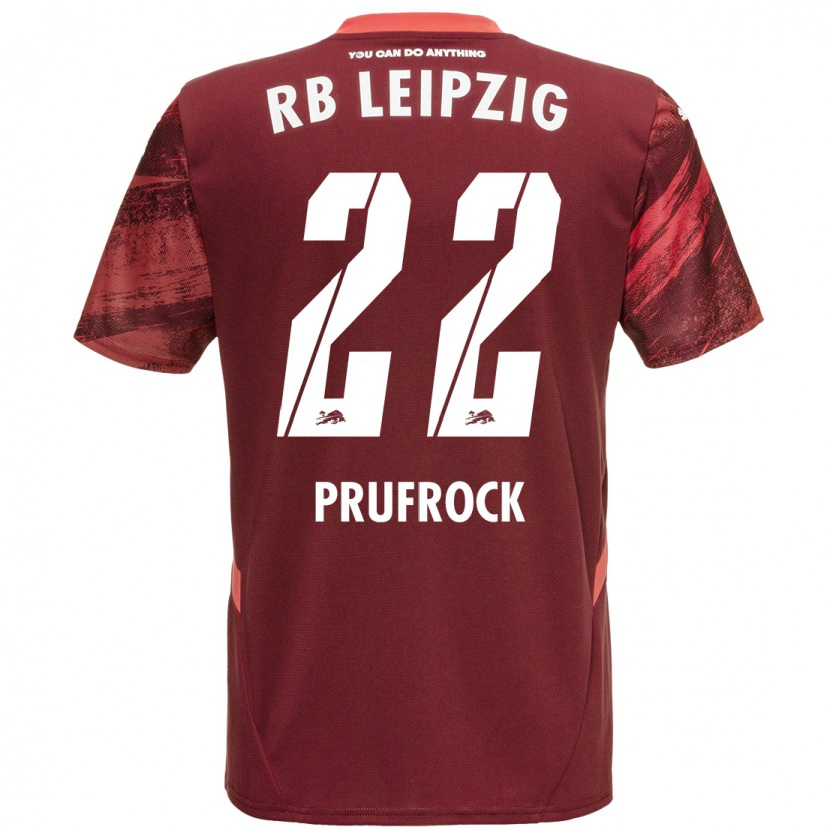 Danxen Niño Camiseta Silas Prüfrock #22 Borgoña 2ª Equipación 2024/25 La Camisa