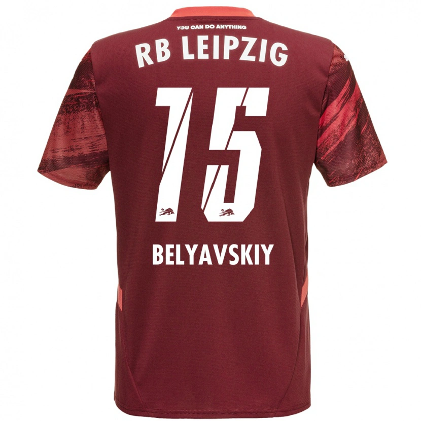 Danxen Niño Camiseta David Belyavskiy #15 Borgoña 2ª Equipación 2024/25 La Camisa