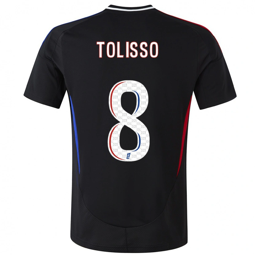 Danxen Niño Camiseta Corentin Tolisso #8 Negro 2ª Equipación 2024/25 La Camisa