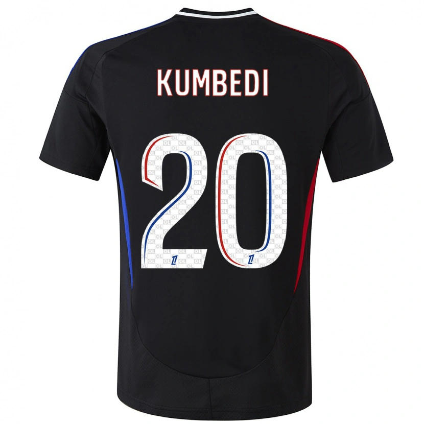 Danxen Niño Camiseta Saël Kumbedi #20 Negro 2ª Equipación 2024/25 La Camisa