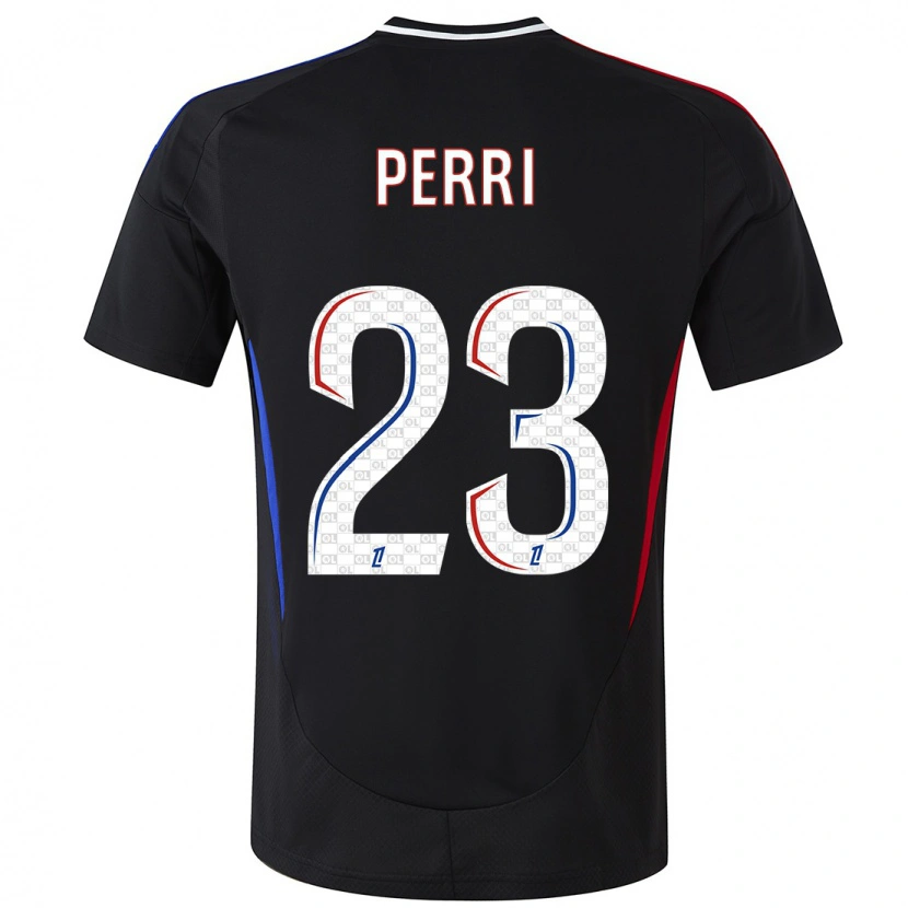 Danxen Niño Camiseta Lucas Perri #23 Negro 2ª Equipación 2024/25 La Camisa