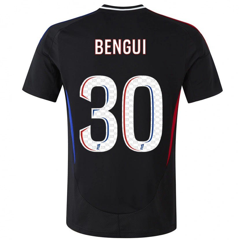 Danxen Niño Camiseta Justin Bengui Joao #30 Negro 2ª Equipación 2024/25 La Camisa