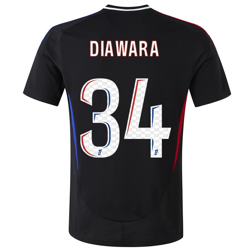 Danxen Niño Camiseta Mahamadou Diawara #34 Negro 2ª Equipación 2024/25 La Camisa