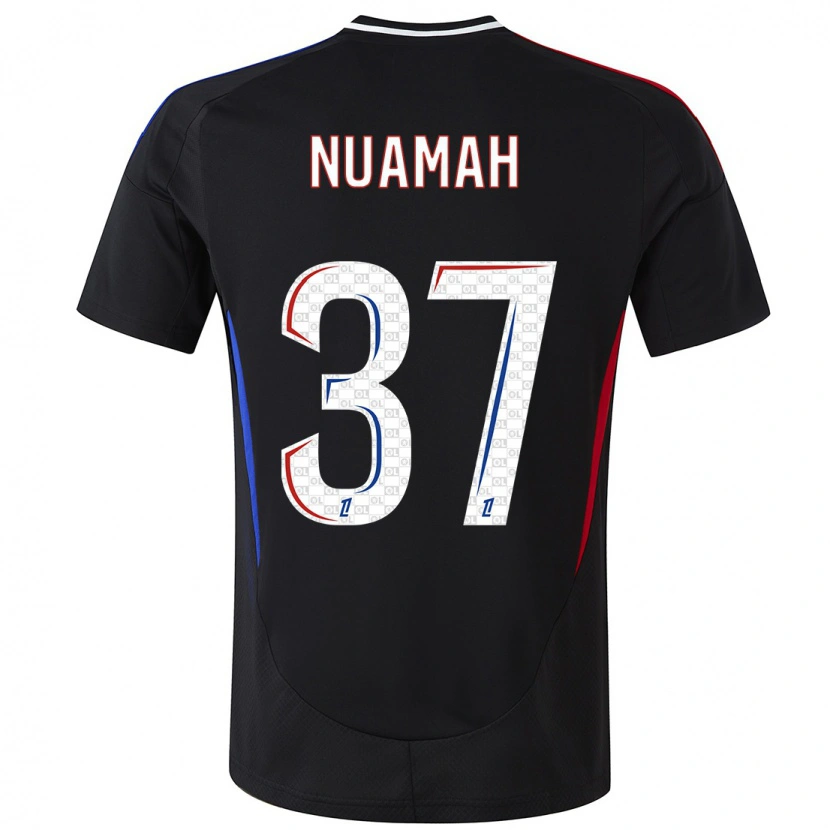 Danxen Niño Camiseta Ernest Nuamah #37 Negro 2ª Equipación 2024/25 La Camisa