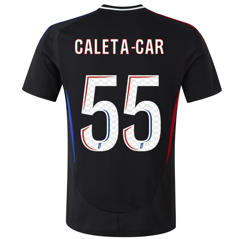 Danxen Niño Camiseta Duje Caleta-Car #55 Negro 2ª Equipación 2024/25 La Camisa