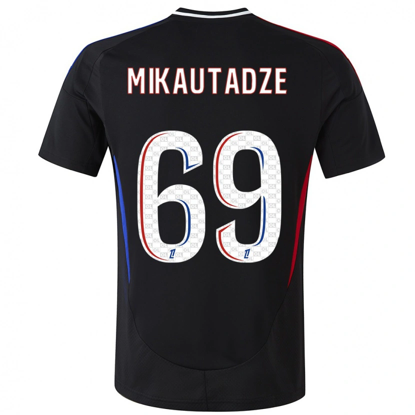 Danxen Niño Camiseta Georges Mikautadze #69 Negro 2ª Equipación 2024/25 La Camisa