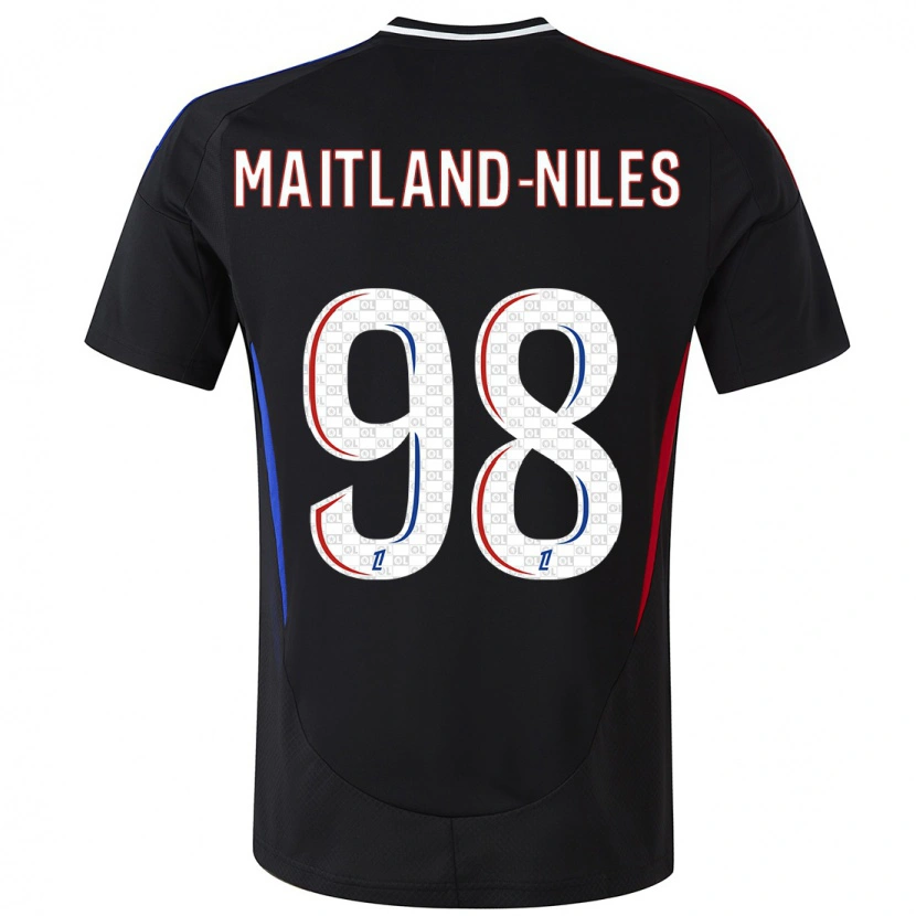 Danxen Niño Camiseta Ainsley Maitland-Niles #98 Negro 2ª Equipación 2024/25 La Camisa