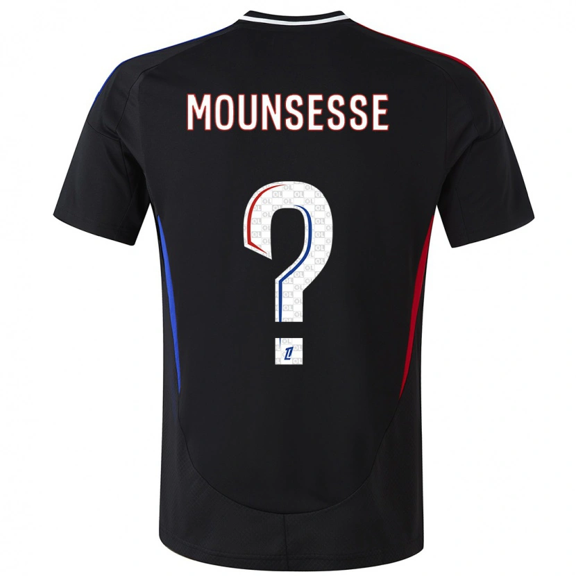 Danxen Niño Camiseta Jérémy Mounsesse #0 Negro 2ª Equipación 2024/25 La Camisa