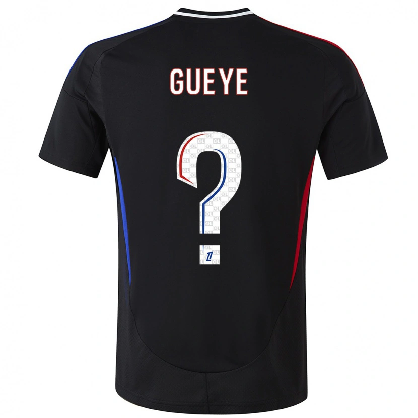 Danxen Niño Camiseta Thiema Gueye #0 Negro 2ª Equipación 2024/25 La Camisa