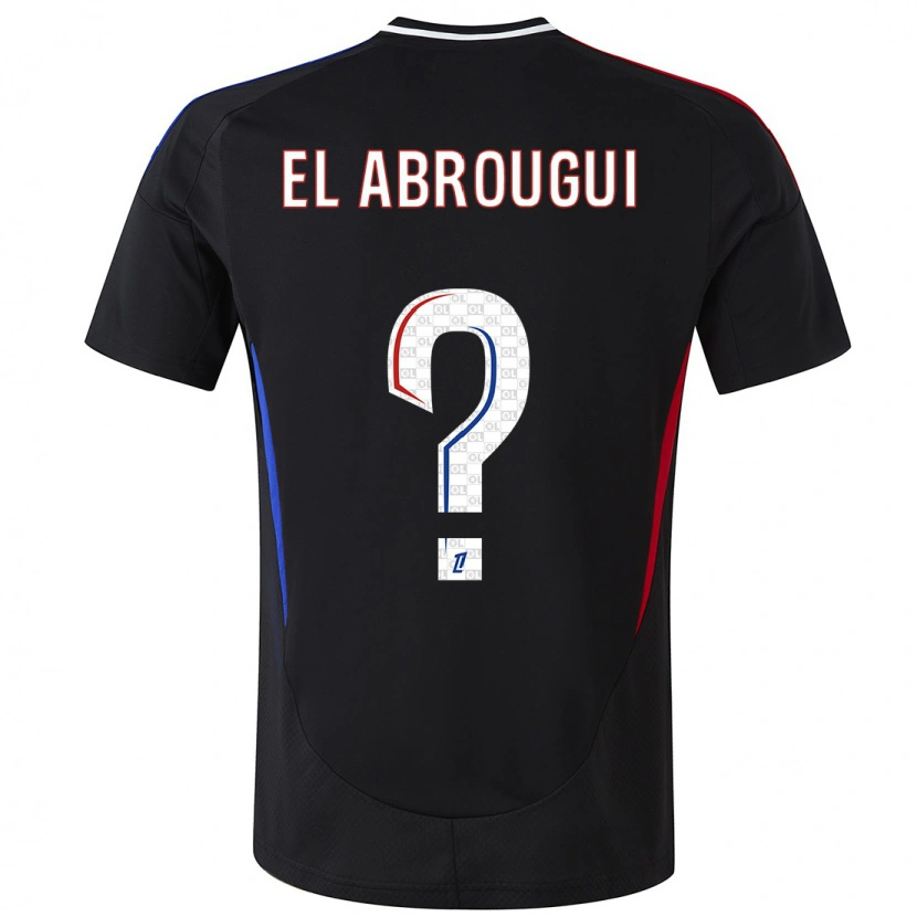 Danxen Niño Camiseta Wassim El Abrougui #0 Negro 2ª Equipación 2024/25 La Camisa