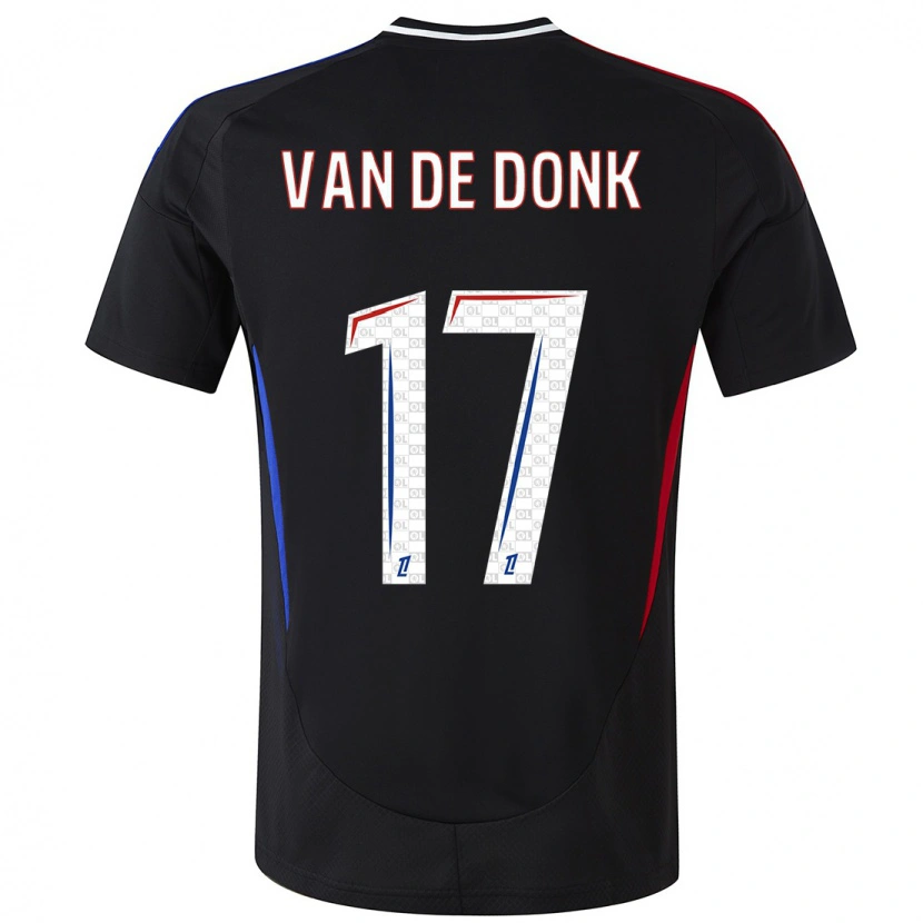 Danxen Niño Camiseta Daniëlle Van De Donk #17 Negro 2ª Equipación 2024/25 La Camisa