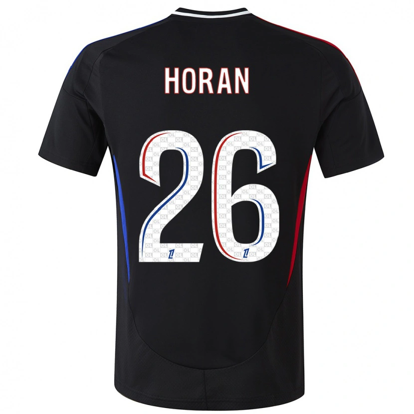 Danxen Niño Camiseta Lindsey Horan #26 Negro 2ª Equipación 2024/25 La Camisa