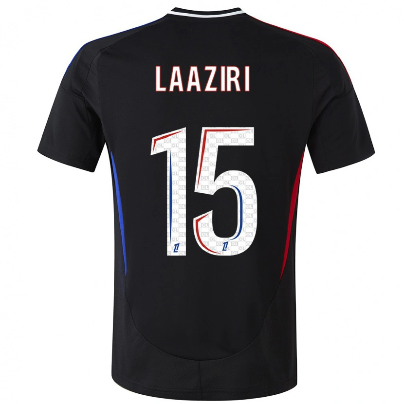 Danxen Niño Camiseta Achraf Laâziri #15 Negro 2ª Equipación 2024/25 La Camisa