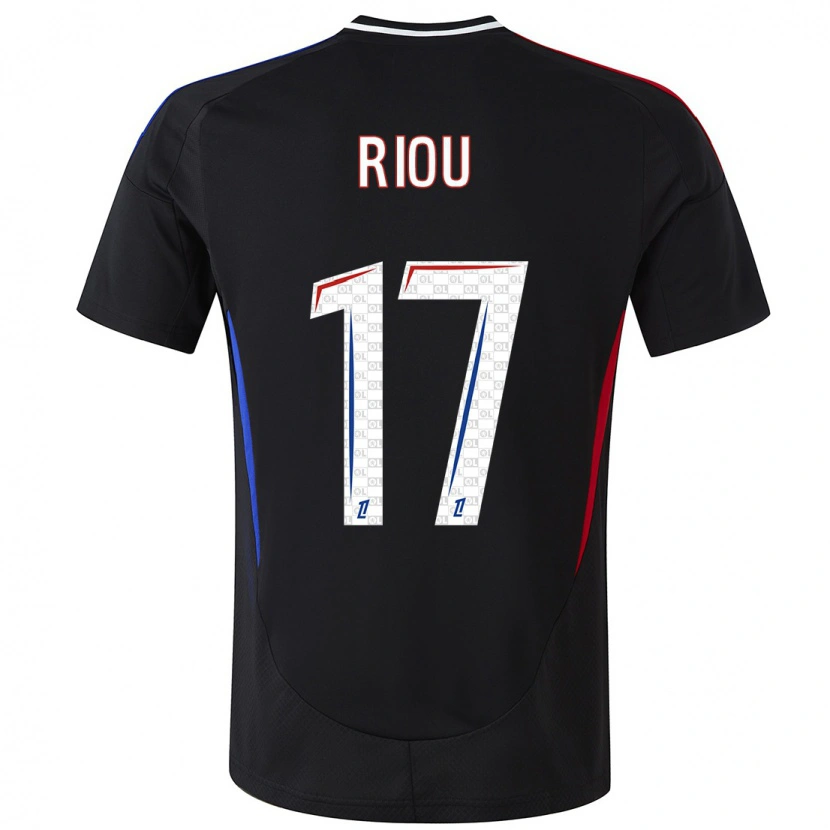 Danxen Niño Camiseta Rémy Riou #17 Negro 2ª Equipación 2024/25 La Camisa